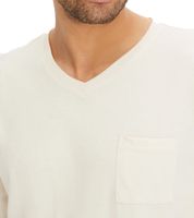 Men's Checkered Pyjama Set in Organic Cotton, Beige