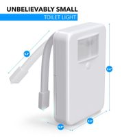 LumiLux Toilet Light with Motion Sensor, 16-Color LED, White