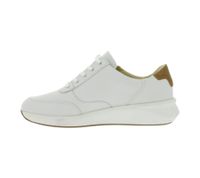Zapatillas Clarks Un Rio Zip para mujer, de piel auténtica, con cremallera y cordones, color blanco, 26167372