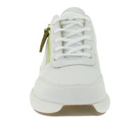Zapatillas Clarks Un Rio Zip para mujer, de piel auténtica, con cremallera y cordones, color blanco, 26167372