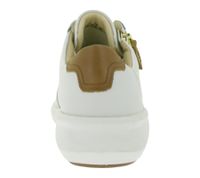 Zapatillas Clarks Un Rio Zip para mujer, de piel auténtica, con cremallera y cordones, color blanco, 26167372