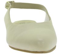 zeitlose Damen Sling-Pumps elegante Echtleder-Ballerina 930746 Hellbeige 
