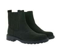 Elegantes botas Chelsea Clarks Orinoco2 Mid de piel auténtica para mujer, 26161664, color negro