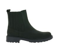 Elegantes botas Chelsea Clarks Orinoco2 Mid de piel auténtica para mujer, 26161664, color negro