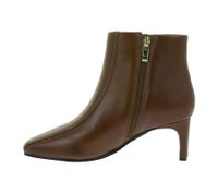 Elegante Clarks Damen Seren 55 Top British Tan Echt-Leder Absatz-Stiefelette – Klassischer Ankle-Boot 26166940 Cognac-Braun