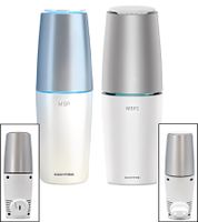 RiCHTER UV-Luftreiniger Luftsterilisator UV-Desinfektion Luftreinigung Geruchsentfernung MSP Weiß/Silber Tragbar mit USB-Anschluss oder Stationär mit Netz-Anschluss