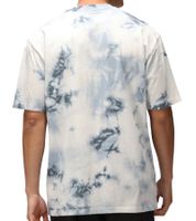 RE:COVERED X NFL Camiseta de algodón para hombre de los New England Patriots en blanco crudo o azul tie-dye