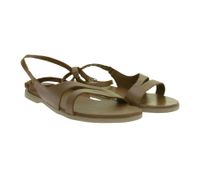 Comfortable Women's Sandals in Genuine Leather, Casual Summer Shoes 958932 Brown