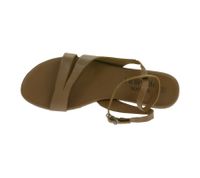 Comfortable Women's Sandals in Genuine Leather, Casual Summer Shoes 958932 Brown