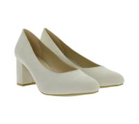 Timeless women's pumps in suede look, business shoes with block heel 954644 Beige