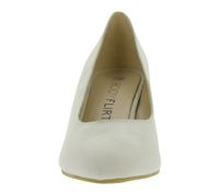 Timeless women's pumps in suede look, business shoes with block heel 954644 Beige
