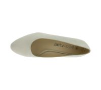 Timeless women's pumps in suede look, business shoes with block heel 954644 Beige