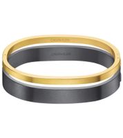 Calvin Klein Damen Armreif-Set im Zweiton-Design Edelstahl-Armband Schmuck KJ06BD2001 in Schwarz/Gold, Silber/Rosegold, Silber/Gold oder Dunkelgrau/Gold