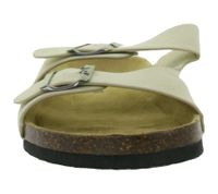 klassische Pantoletten Damen und Herren Sommer-Latschen mit Schnallen 956650 Beige