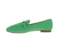 Comfortable women's loafers with cushioned insole, faux leather slip-on shoes, 957050 Opal Green