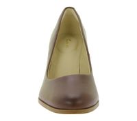 Clarks Kaylin Cara Damen High-Heels Abend-Schuhe mit Absatz Echtleder-Schuhe Slip-On Pumps 26167441 Cognac-Braun