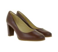 Clarks Kaylin Cara Damen High-Heels Abend-Schuhe mit Absatz Echtleder-Schuhe Slip-On Pumps 26167441 Cognac-Braun