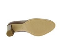 Clarks Kaylin Cara Damen High-Heels Abend-Schuhe mit Absatz Echtleder-Schuhe Slip-On Pumps 26167441 Cognac-Braun