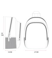 Sac à dos VADOBAG, motif Naruto, idéal pour la ville ou l'école, 7 L, réf. 135-4064, gris/noir