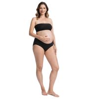 Lot de 2 culottes de grossesse en coton bio, référence 944207, blanc/noir