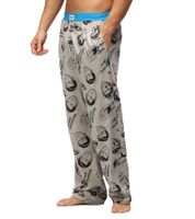 Pantalon de pyjama homme RE:COVERED, imprimé Star Trek ou Star Wars, 100% coton, gris ou noir/blanc