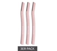 3er Pack bondiblades Derma Razor Dermaplaning-Rasierer zur entfernung von Flaumhaaren Gesichtsrasierer Rosa