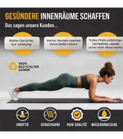 Esterilla de entrenamiento Rubber King, antideslizante, para fitness y deportes, 183 x 91 cm, color negro