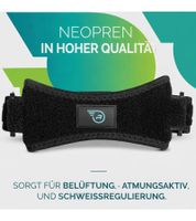 Ginocchiera RUN FOREVER SPORTS con fascia rotulea, nera