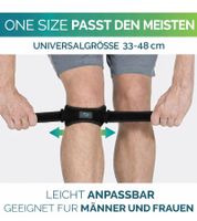 Ginocchiera RUN FOREVER SPORTS con fascia rotulea, nera