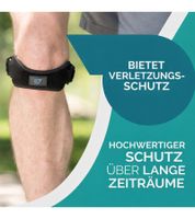 Ginocchiera RUN FOREVER SPORTS con fascia rotulea, nera