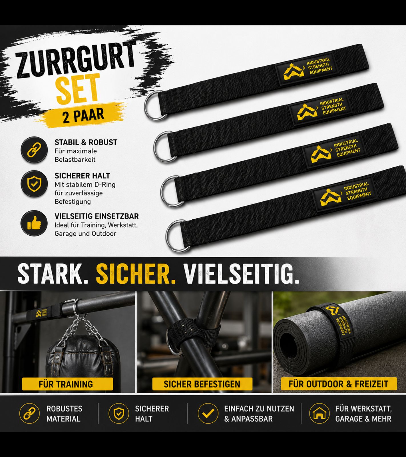 CROSSOVER SYMMETRY Schulter-Trainingsbänder - 4er Set