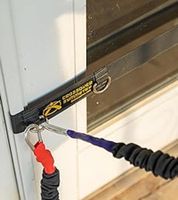 Adjustable 2-Pack CROSSOVER SYMMETRY Door Straps with D-Rings, Exercise Straps, Fitness Straps, Black