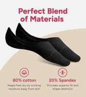 8 Pairs of eedor Women's Flat Ankle Socks, Invisible Non-Slip Cotton Socks, Size: L / EU 39-41, Sneaker Socks, Beige, White, Black, Heather Gray