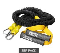 Elastic 2-Pack CROSSOVER SYMMETRY Resistance Bands for Shoulders, Training Bands, Rope Bands, Black/Yellow or Black/Green