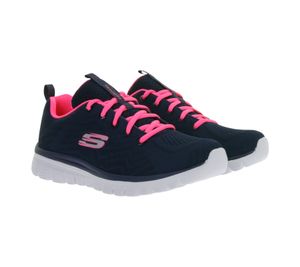 Baskets basses SKECHERS Graceful pour femme, avec semelle intérieure à mémoire de forme et logo métallisé