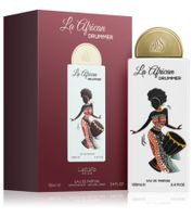 Lattafa La African Drummer Damen Eau de Parfum fruchtig-frisches Körper-Parfüm mit warmer orientalischer Ausstrahlung in 100ml Weiß