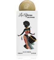 Lattafa La African Drummer Damen Eau de Parfum fruchtig-frisches Körper-Parfüm mit warmer orientalischer Ausstrahlung in 100ml Weiß