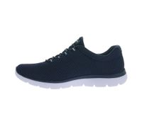 Baskets Skechers Summits pour femme, confortables et pratiques, avec semelle intérieure à mémoire de forme, coloris bleu/blanc, référence 12985-NVLB