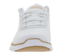 Baskets basses SKECHERS Flex Appeal 4.0 pour femme, amortissant les chocs, avec semelle intérieure Air-Cooled Memory Foam et logo, coloris blanc/or rose (149303-WTRG)