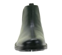 Bottines Chelsea SKECHERS Miller Boris pour homme, élégantes, en cuir véritable, avec semelle intérieure à mémoire de forme aérée (réf. 205072-BLK), couleur noire