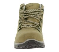 Bottines Skechers Synergy Plaid Mood pour femme, imperméables, avec semelle intérieure Warm Tech Memory Foam et revêtement Scotchgard™ - Marron 167939-CSNT