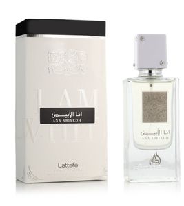 Lattafa Ana Abiyedh Eau de Parfum Orientale-Dolce con Calore Vanigliato-Muschiato, Profumo Corpo Bianco da 60 ml