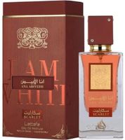 Lattafa Ana Abiyedh Scarlet Eau de Parfum: Cereza Jugosa Combinada con Pimienta Rosa Especiada, Perfume Corporal en Rojo, 60 ml