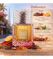 Profumo unisex orientale-speziato Lattafa Khamrah Dukhan in un elegante flacone - Eau de Parfum 100 ml Smoke Brown & Gold