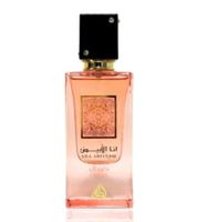 Lattafa Ana Abiyedh Eau de Parfum unisex orientale-gourmand con calore tropicale, profumo per il corpo, 60 ml, rosa/oro/nero