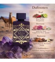 Oriental-Floral Lattafa Badee Al Oud Amethyst Eau de Parfum 100 ml – Unisex with Rose, Oud & Vanilla Lilac