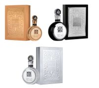 Lattafa Fakhar Eau de Parfum Unisex, Fragancia Corporal Fresca para Mujer y Hombre, 100 ml en Plata, Plata/Negro o Dorado