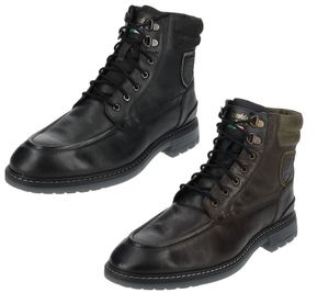 Comfortable Pantofola d'Oro Ankle Boots, Genuine Leather Lace-Up Shoes for Men 10233053, Black or Brown