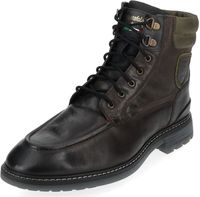 Cómodos botines Pantofola d'Oro de piel auténtica con cordones para hombre 10233053, negro o marrón