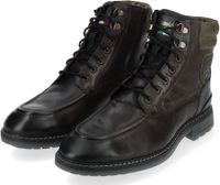 Cómodos botines Pantofola d'Oro de piel auténtica con cordones para hombre 10233053, negro o marrón